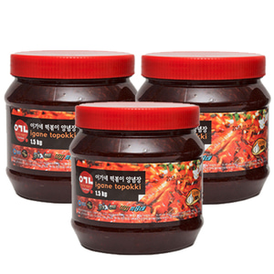 이가네 떡볶이 양념장 1+1+1 (오리지널 1.5kg x 3개)