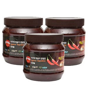 이가네 떡볶이 양념장 1+1+1 (블랙라벨 1.5kg x 3개)