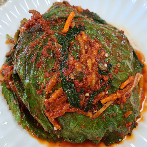 100% 국내산 전라도 땡초 깻잎김치 500g