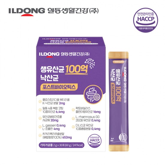일동생활건강 생유산균100억 낙산균 포스트바이오틱스 2g x 30포