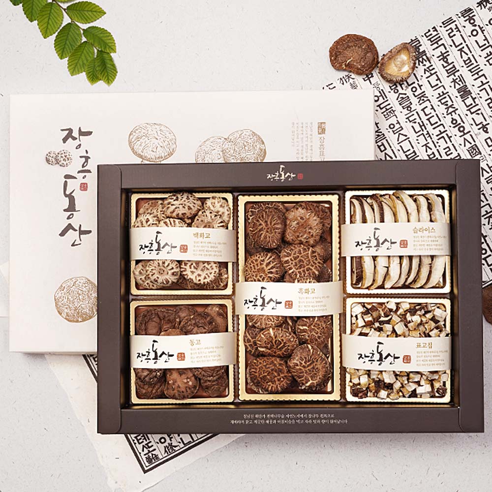 장흥동산혼합세트[백화고70g+흑화고100g+동고40g+슬라이스30g+표고칩30g]