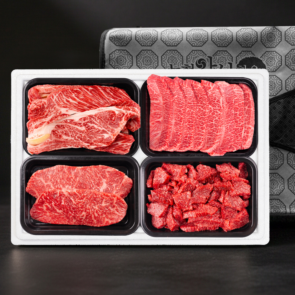 암소한우1등급명품선물세트0.9kg(등심300g+안심300g+갈비살300g)